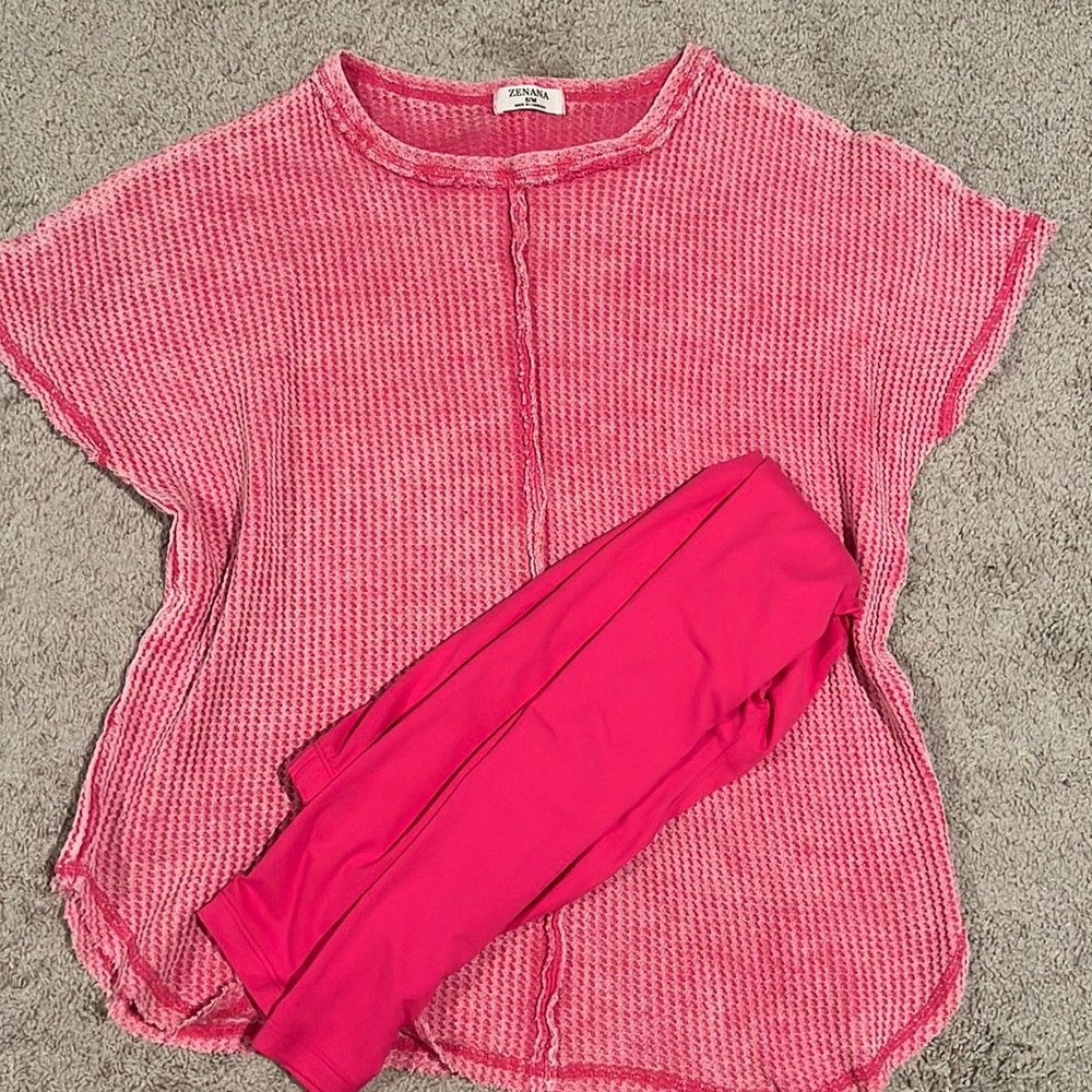 Pink two piece set